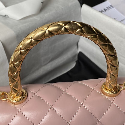 Chanel 22B Small Flap Bag Gem Chain Dust Pink