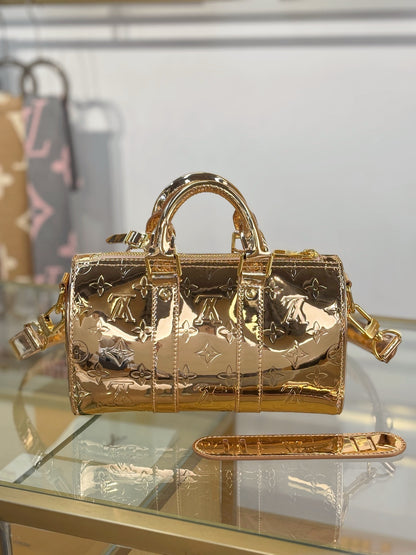 Louis Vuitton Limited Edition Gold Monogram Miroir Speedy 30 bag