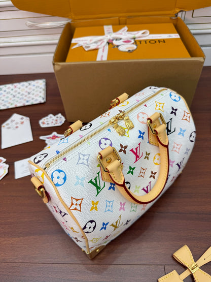 Louis Vuitton x Takashi Murakami Monogram Multicolor Speedy Bandoulière 25
