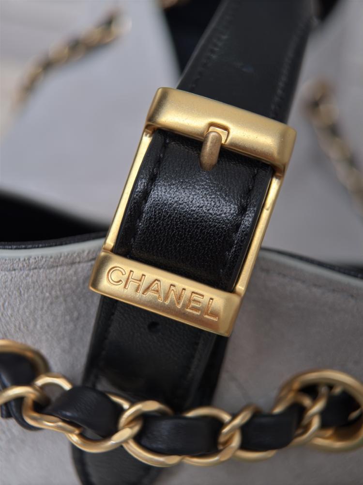 Chanel Suede Calfskin Small Hobo Bag