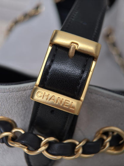 Chanel Suede Calfskin Small Hobo Bag