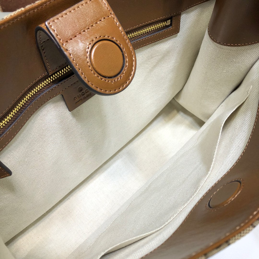 Gucci Horsebit 1955 GG Supreme Canvas Leather