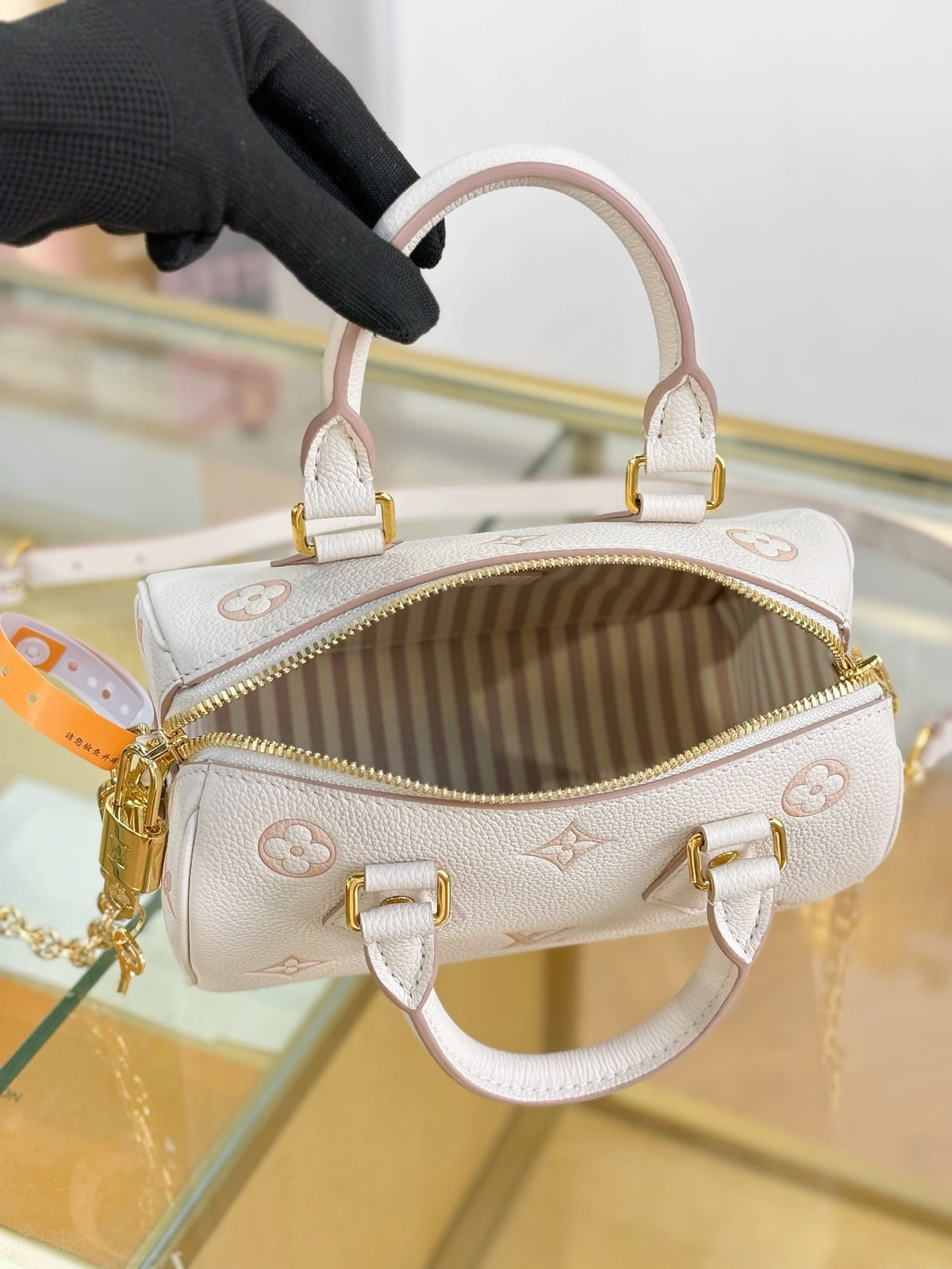 Louis Vuitton Monogram Empreinte Bicolor Speedy Bandoulière 20