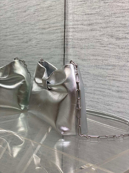 Dior Bow Bag in Sliver