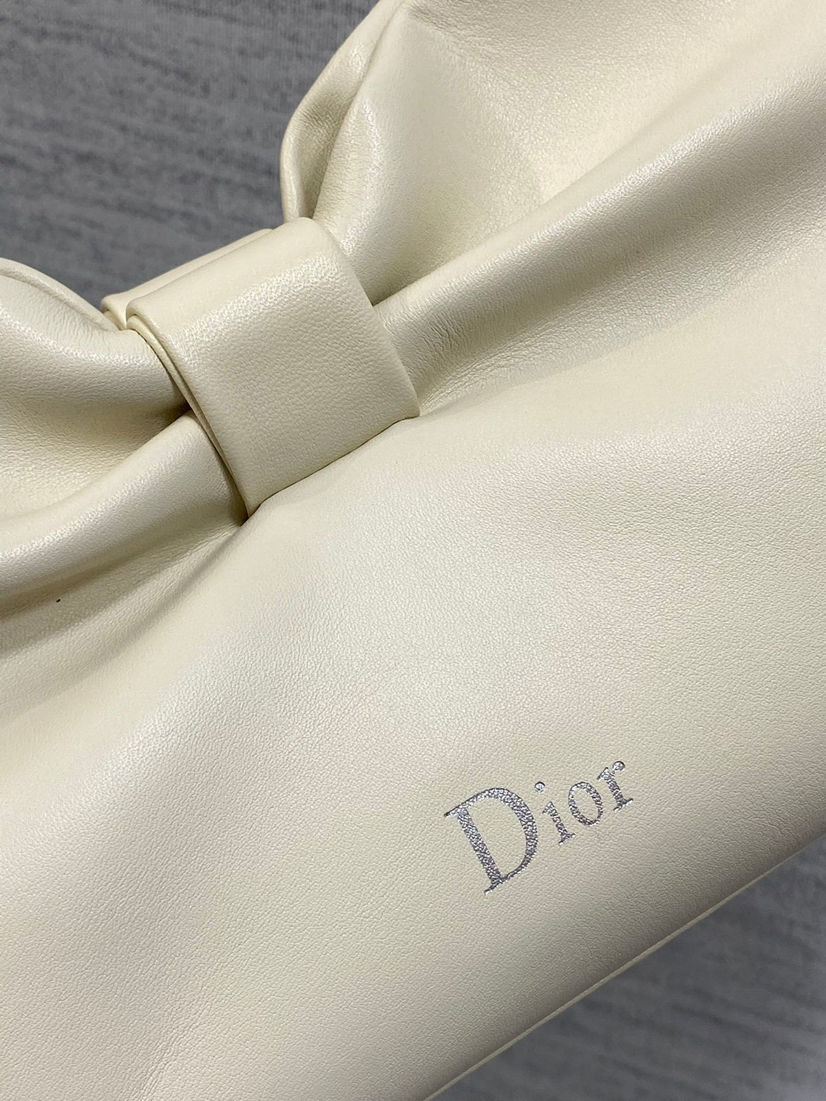 Dior Bow Bag Small in white