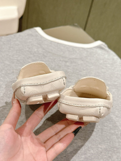 LV Women White Leather Mules