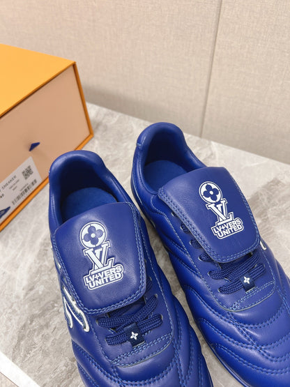 LV Women Blue Leather Sneakers