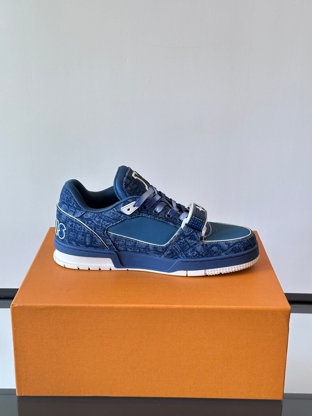 LV Men Navy Denim Sneakers