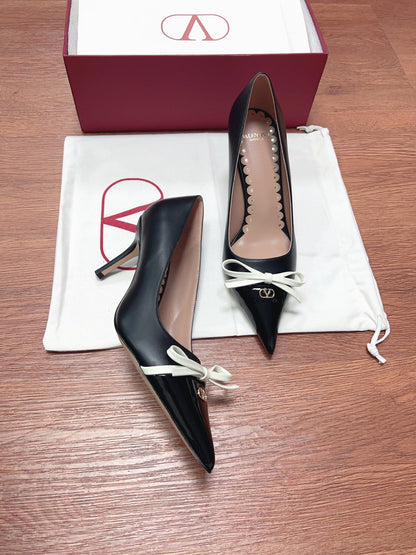 Valentino Women Black Patent Leather Heels