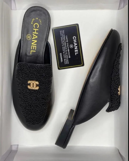 Chanel CC Mules – Leather Half Shoes