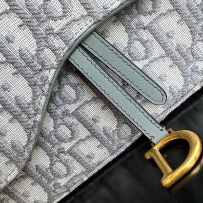 Dior Medium Saddle Pouch with Chain