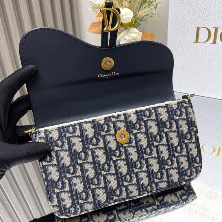 Dior Medium Saddle Pouch with Chain