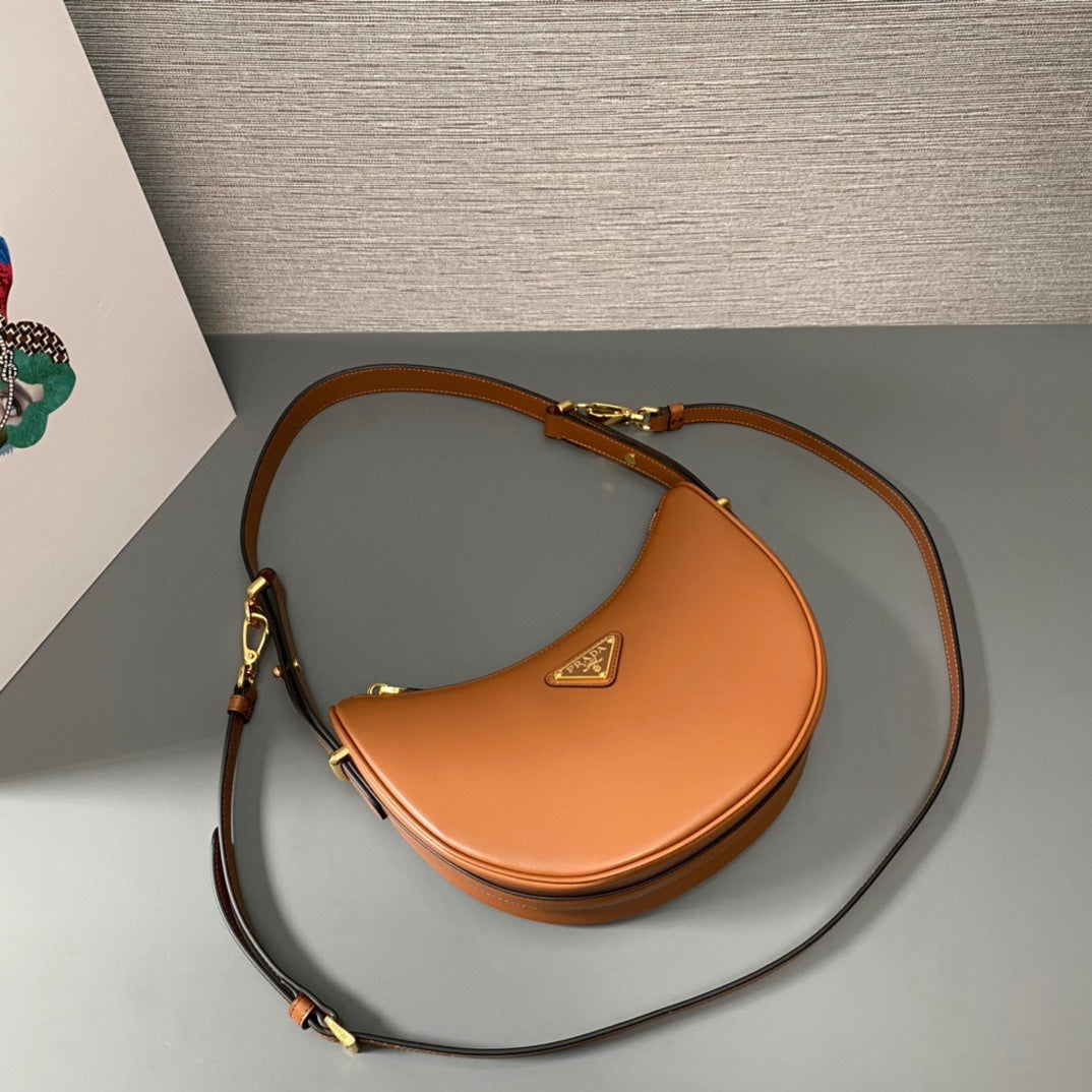 Prada Arque Small Leather Shoulder Bag