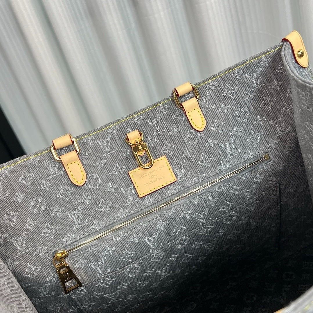 Louis Vuitton OnTheGo MM Monogram Denim canvas