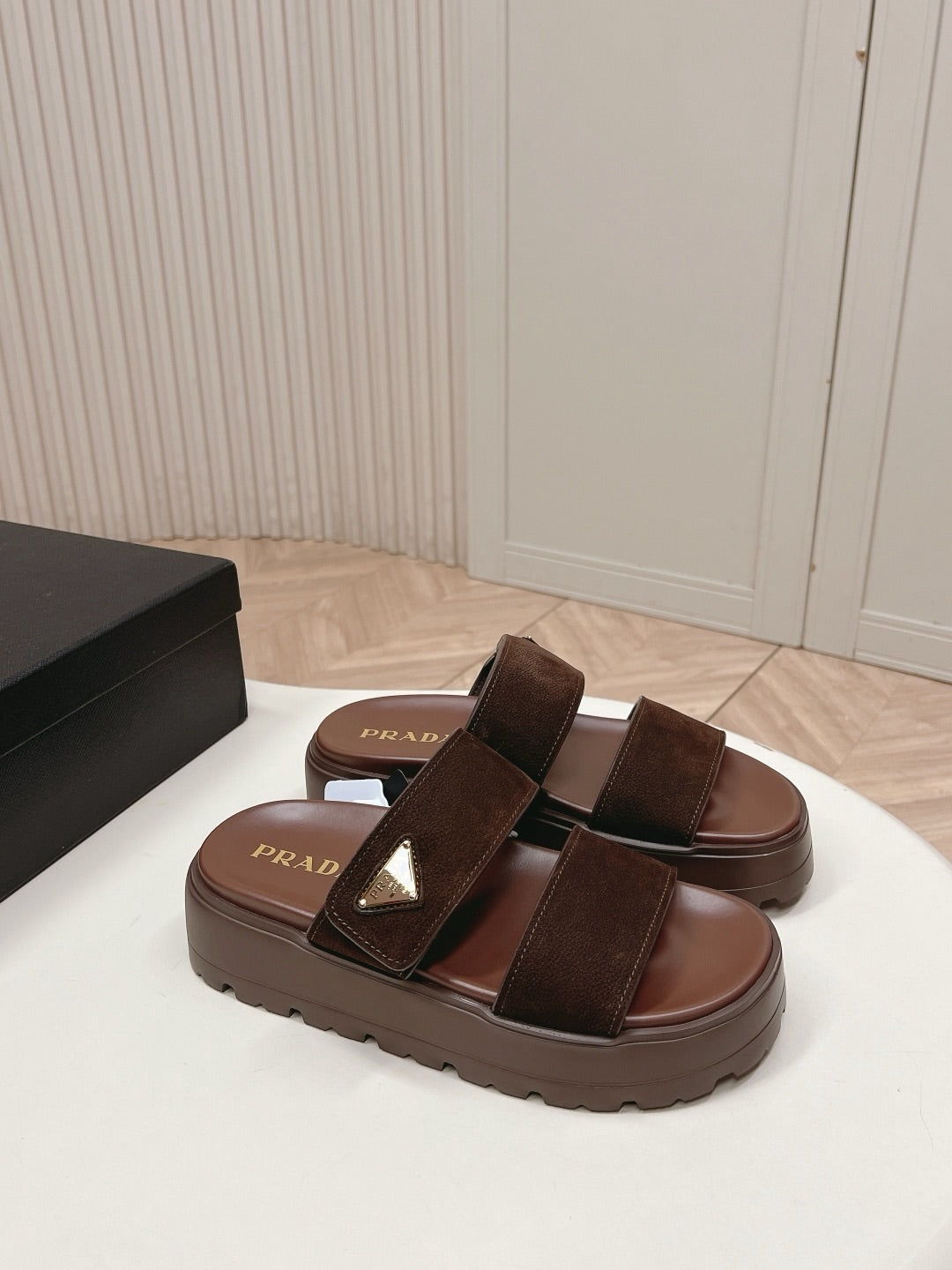 Prada Nubuck Slides