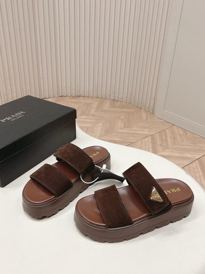 Prada Nubuck Slides