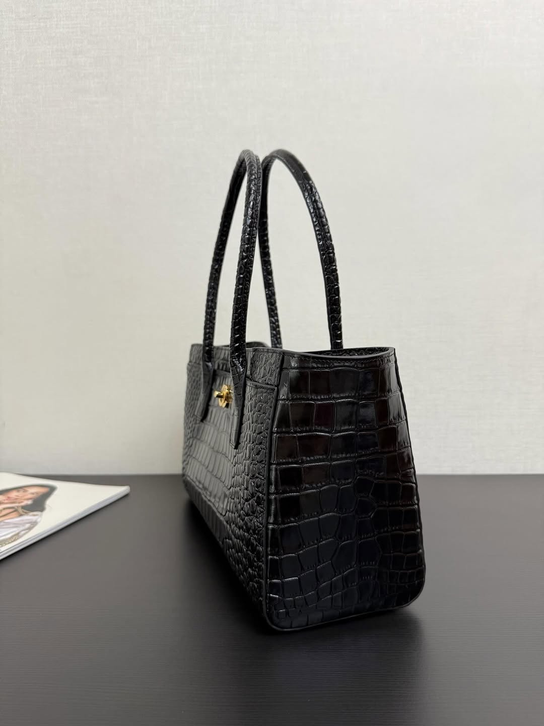 Chanel Tote Bag Crocodile Embossed Calfskin SS26 Collection