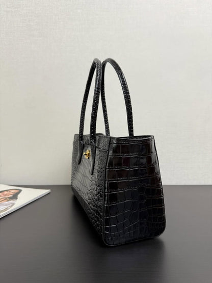 Chanel Tote Bag Crocodile Embossed Calfskin SS26 Collection