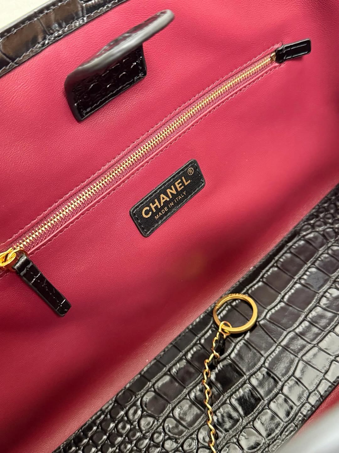 Chanel Tote Bag Crocodile Embossed Calfskin SS26 Collection