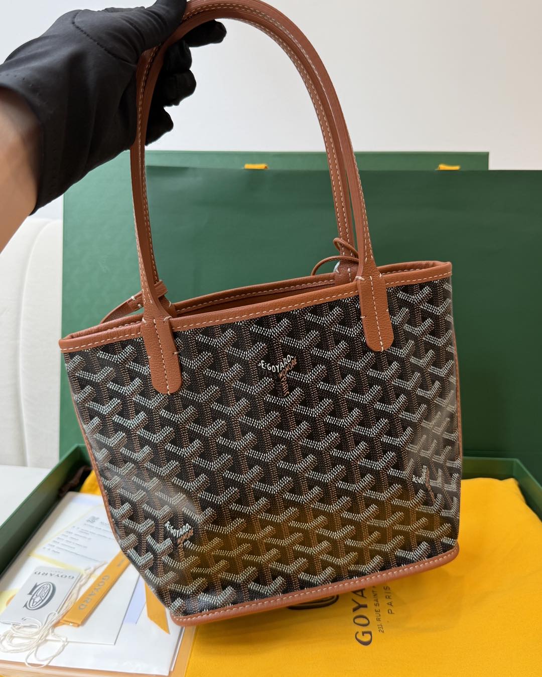 Goyard Mini Anjou Brown