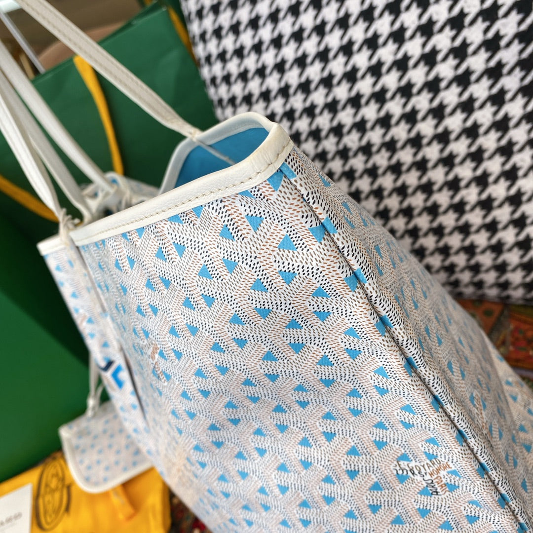 Goyard limited edition Saint Louis Claire-Voie GM Bag /Tote – Blue