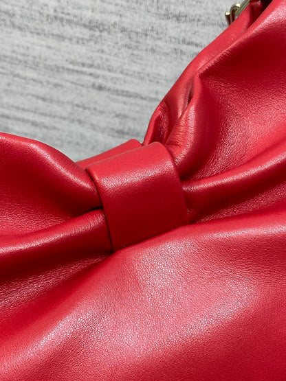 Dior Bow Bag Red Lambskin