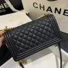 Chanel Boy Caviar Handbags