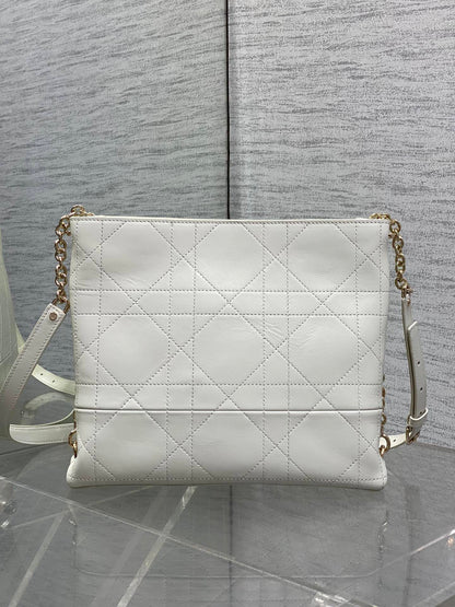 Dior Trianon Bag in White Gold Hardware