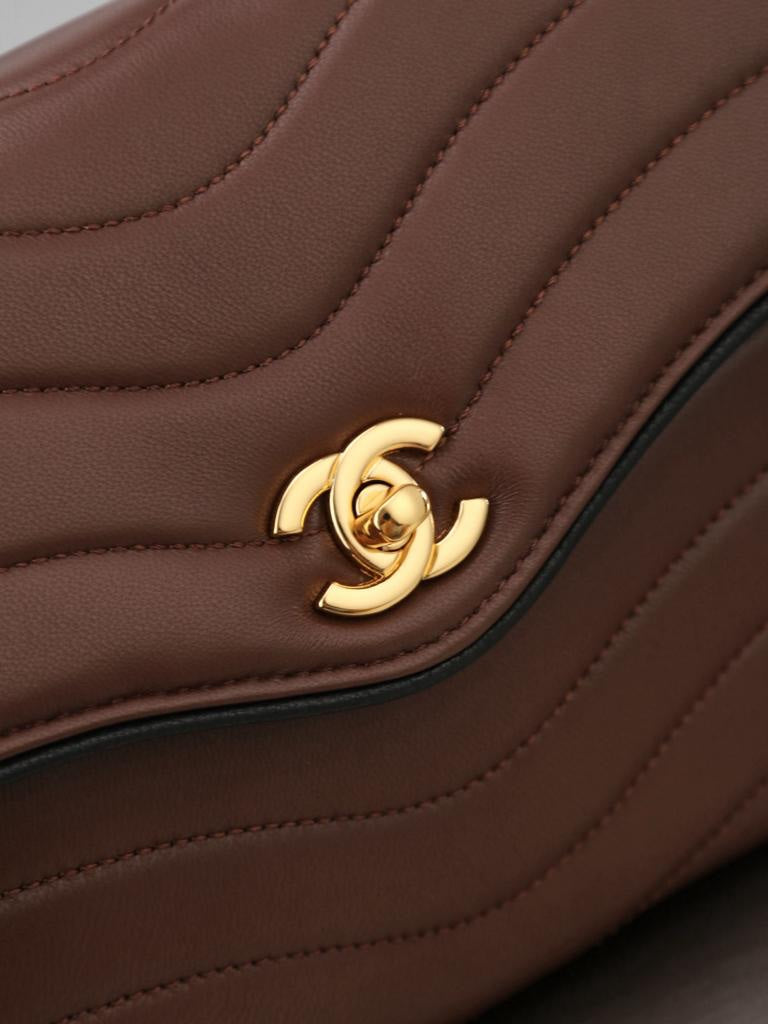Chanel flap bag quilted leather
