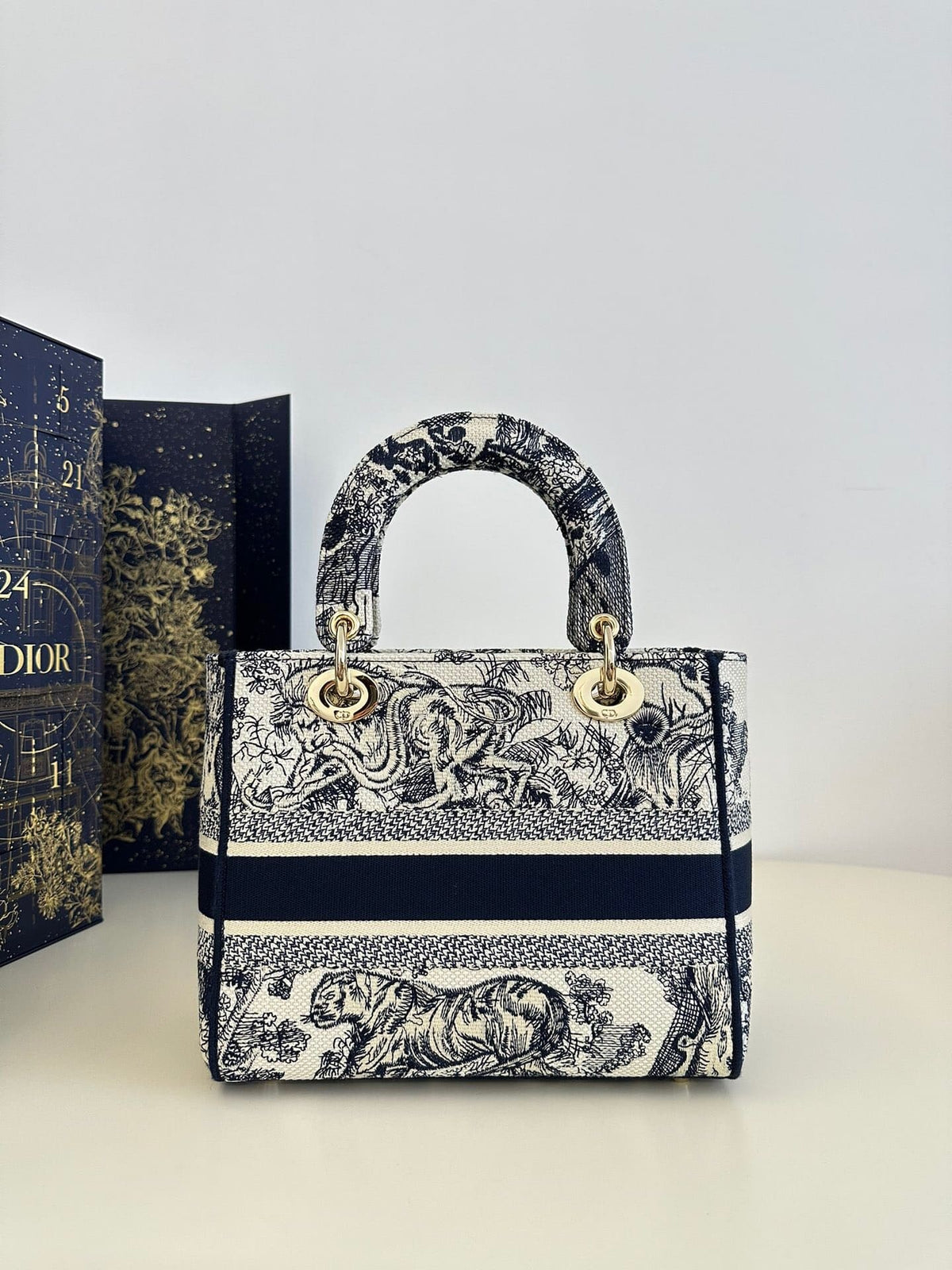 CHRISTIAN DIOR BAG Lady D-lite Bag Blue