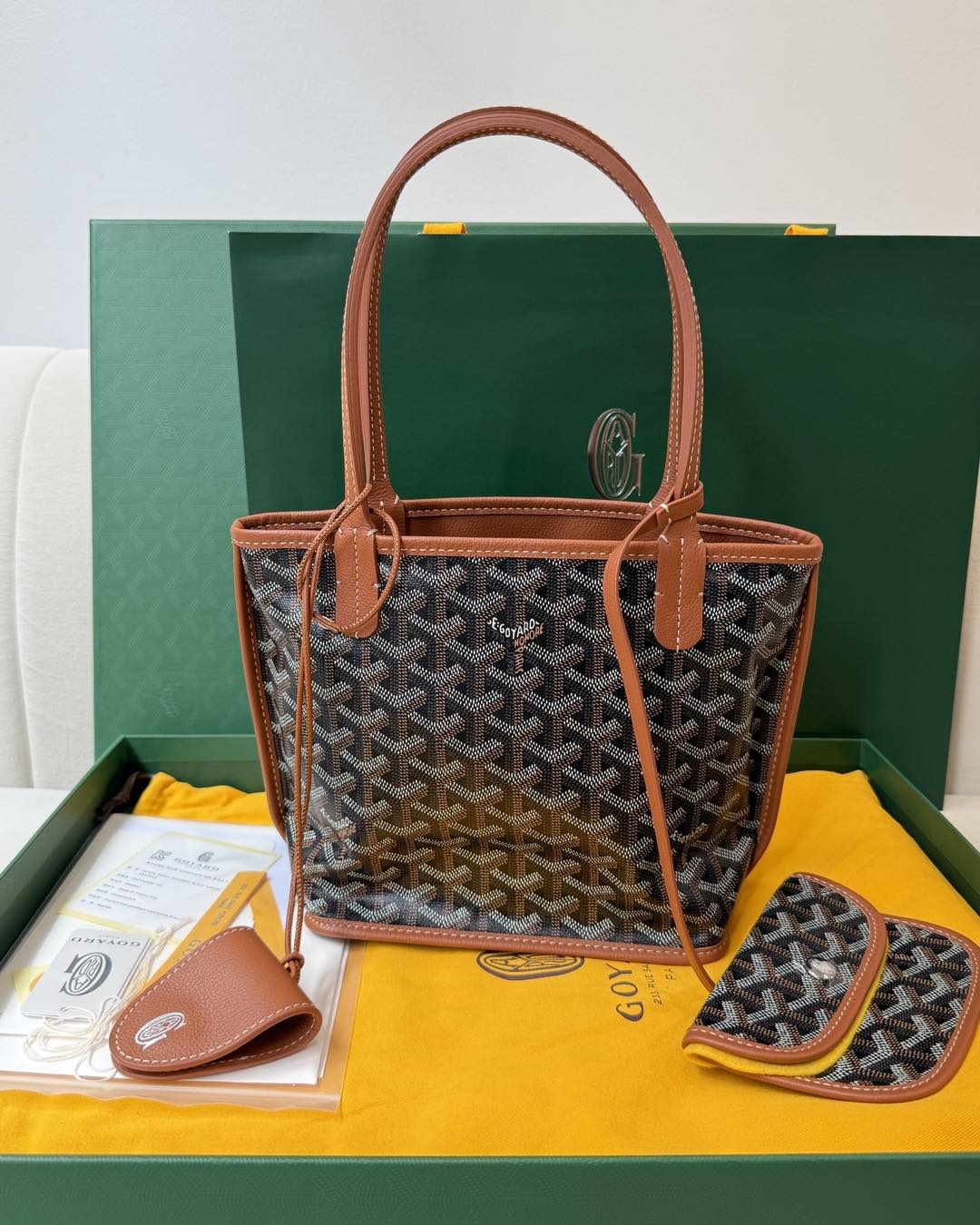 Goyard Mini Anjou Brown