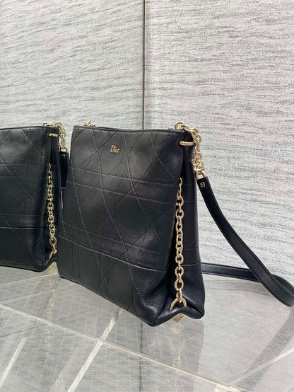 Dior Trianon bag in Black Gold Hardware