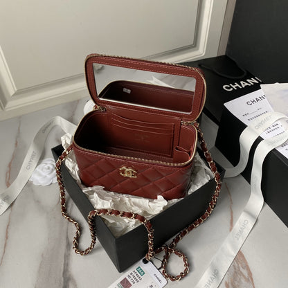 Chanel 22B Small Flap Bag Gem Chain Dust Pink