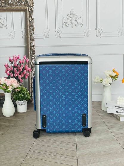 Louis Vuitton Horizon 55 rolling suitcase Blue Monogram