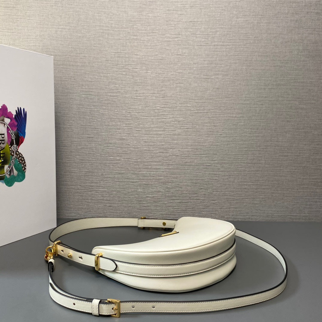 Prada Arque Small Leather Shoulder Bag