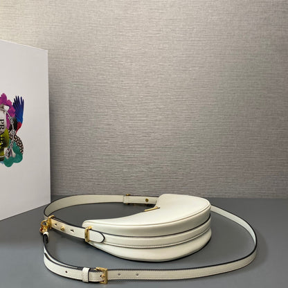 Prada Arque Small Leather Shoulder Bag