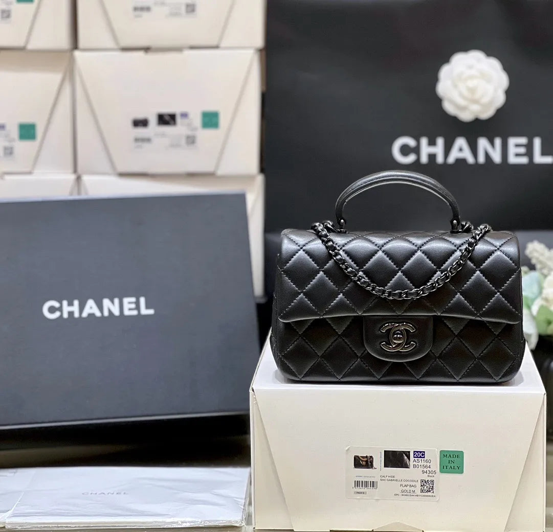 Chanel 20C AS1160 mini top handle flap