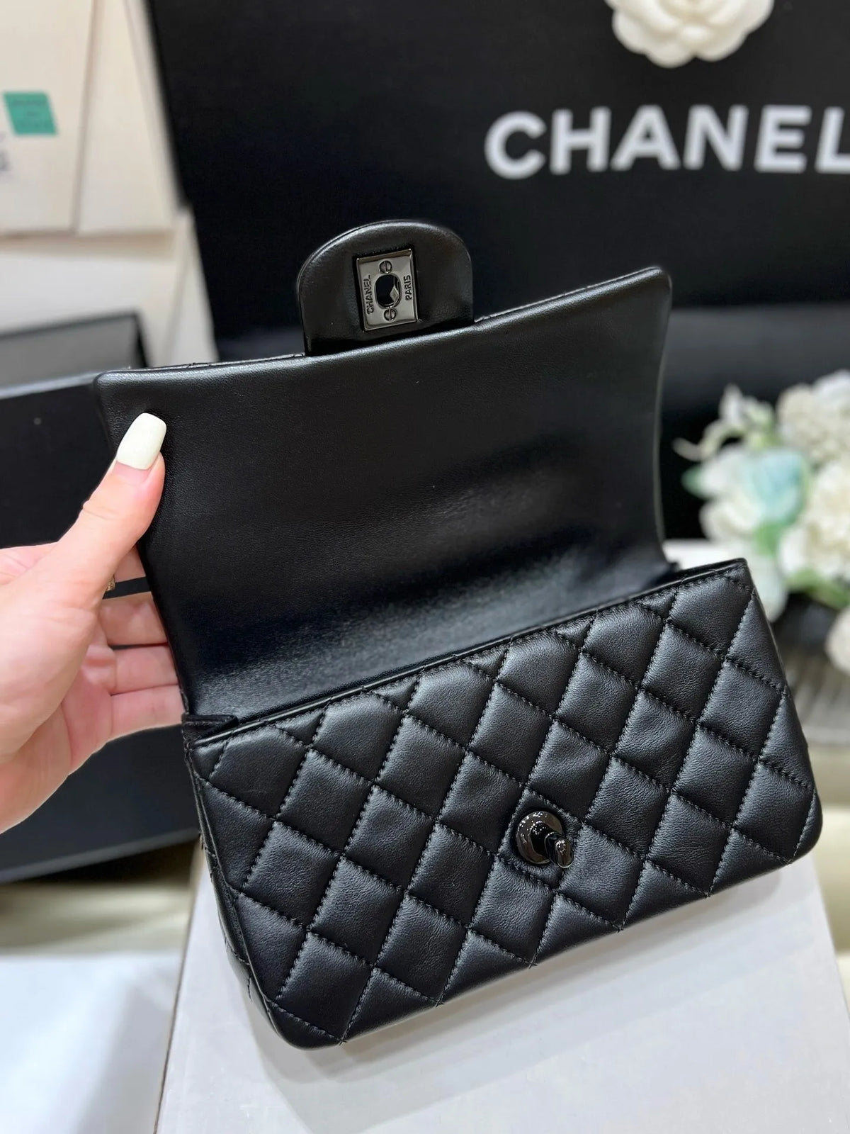 Chanel 20C AS1160 mini top handle flap