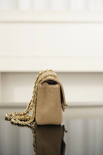 Chanel Maxi Souplissimo Flap Bag Mini Suede