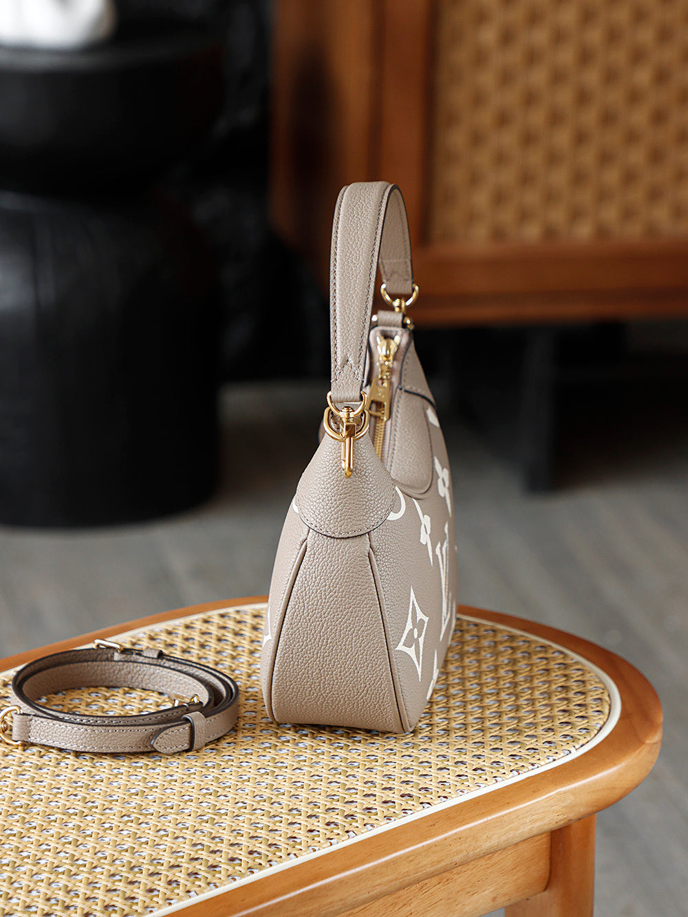 Louis Vuitton Bagatelle Bicolor Monogram Empreinte Shoulder Bag