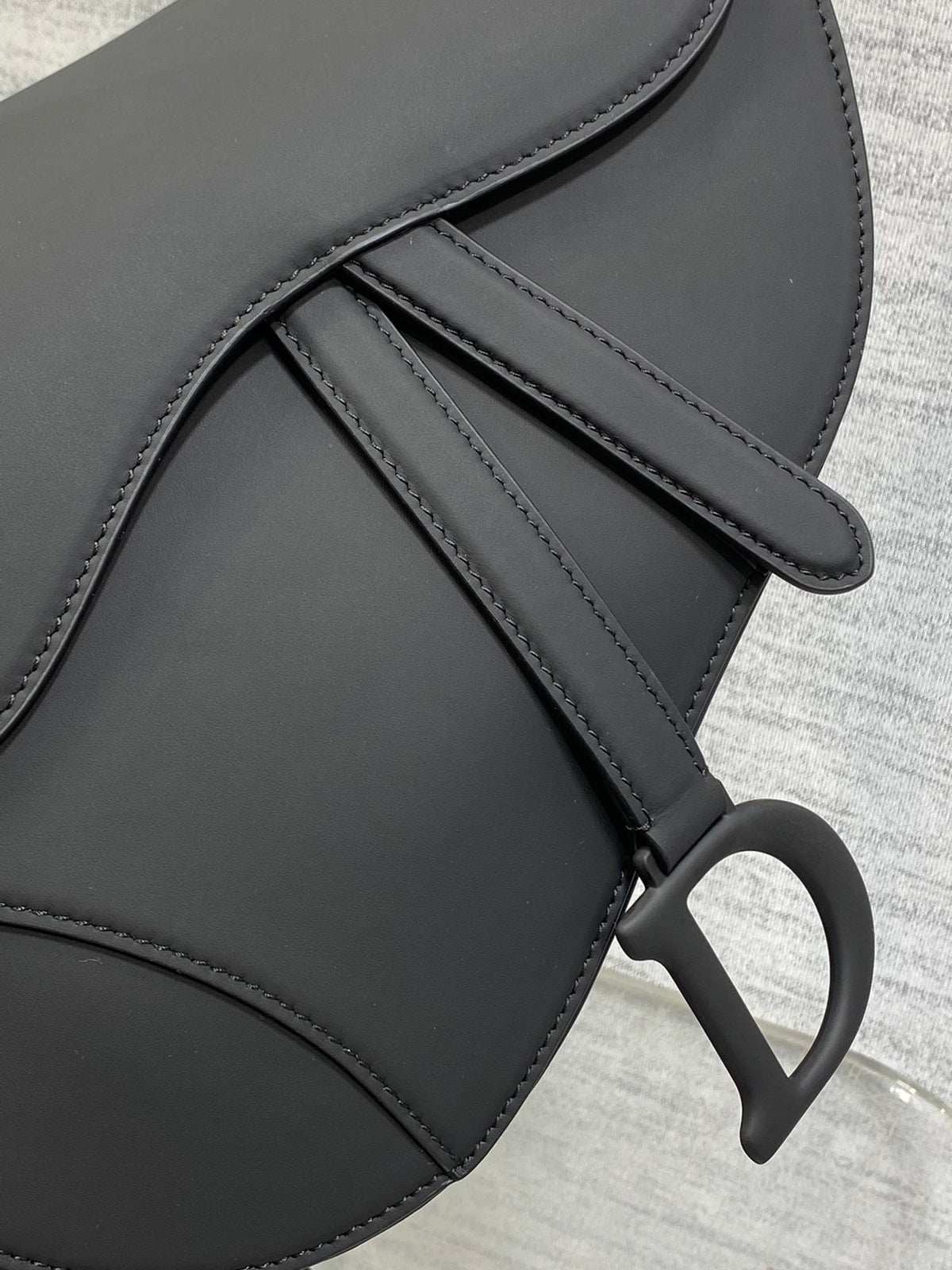Dior Saddle Bag in Black with Black Hardware
