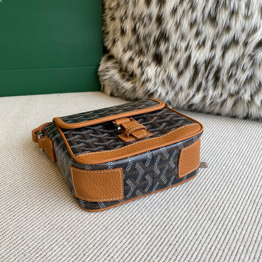 Goyard Black Coated Canvas Mini Cross-Body Bag