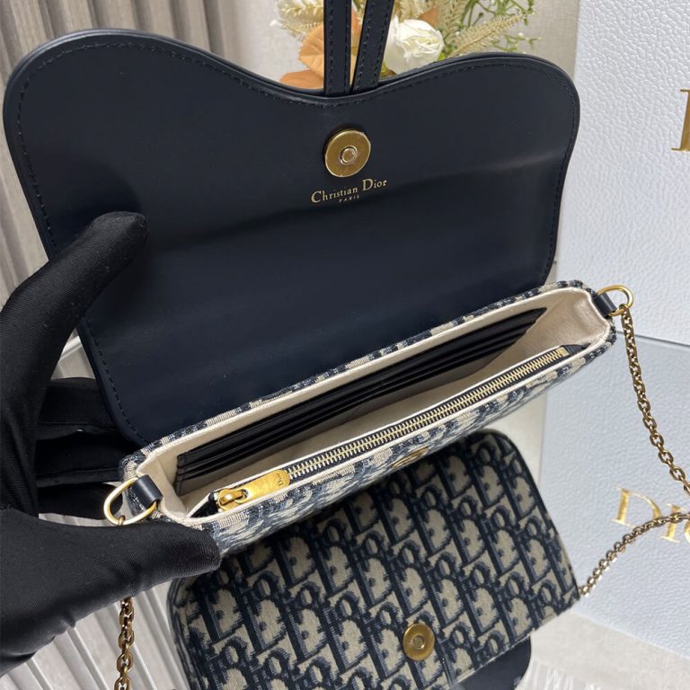 Dior Medium Saddle Pouch with Chain