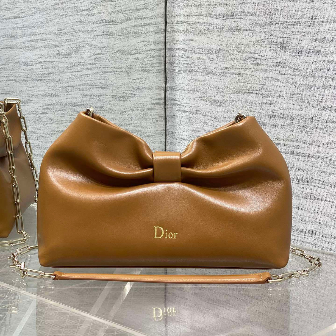 Dior Bow Bag Small Brown