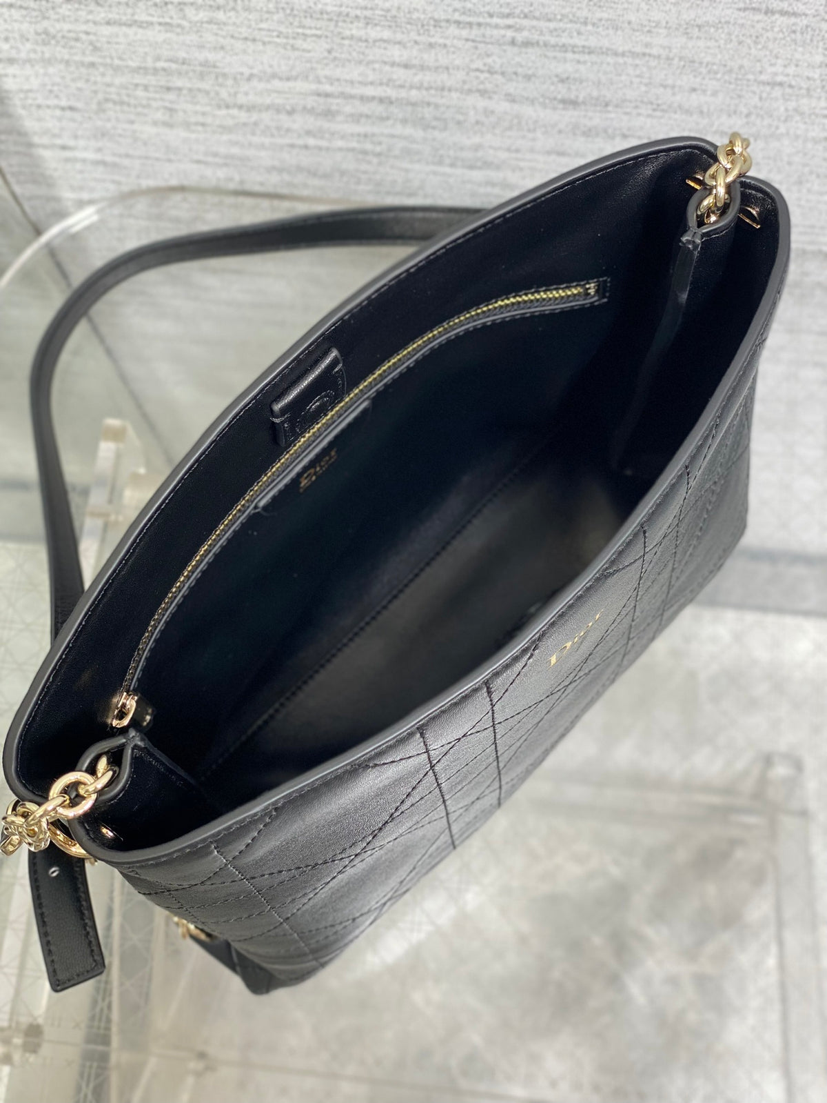 Dior Trianon bag in Black Gold Hardware