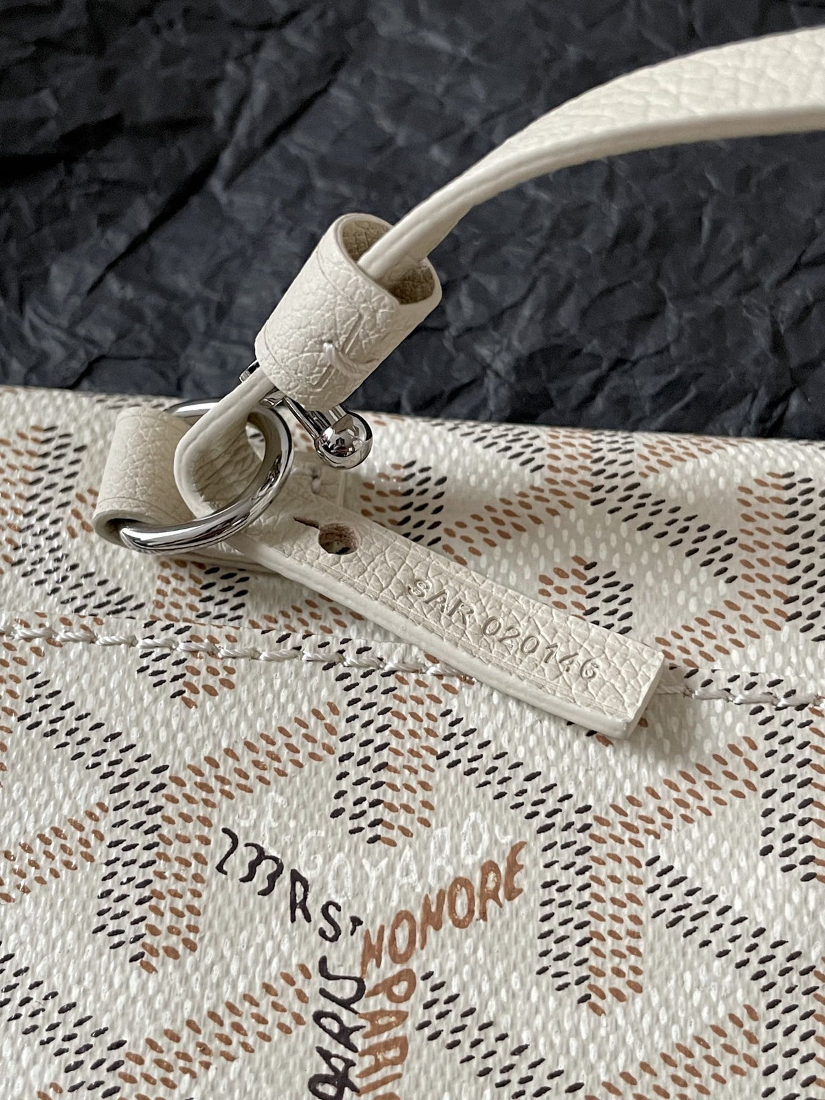 GOYARD Goyardine Saint Louis Claire Voie GM White Yellow