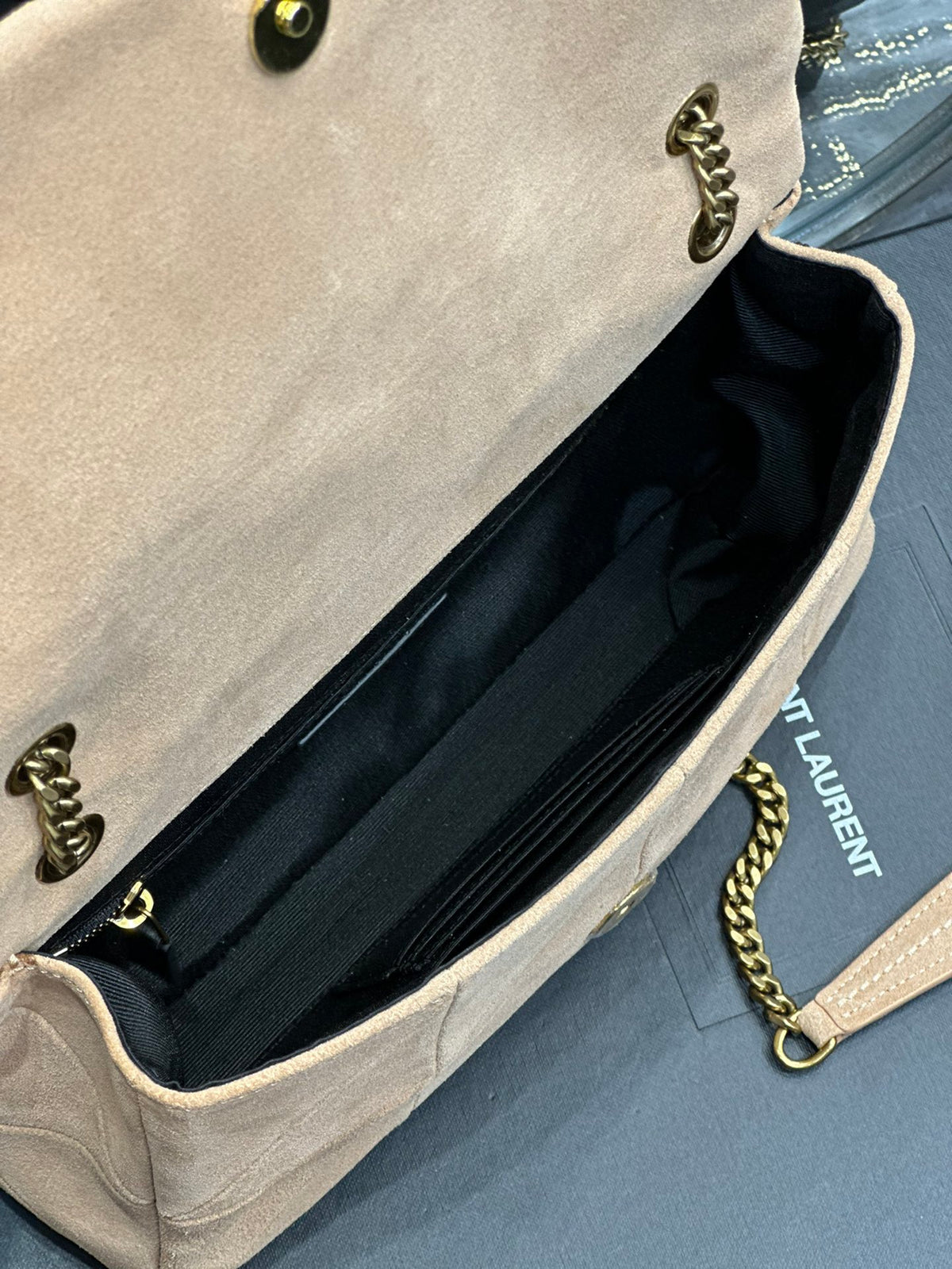 YSL Jamie Medium Shoulder Bag in Beige