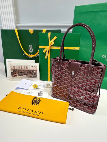 Goyard Anjou Mini in Burgundy