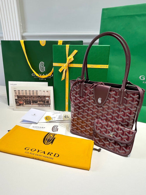 Goyard Anjou Mini in Burgundy