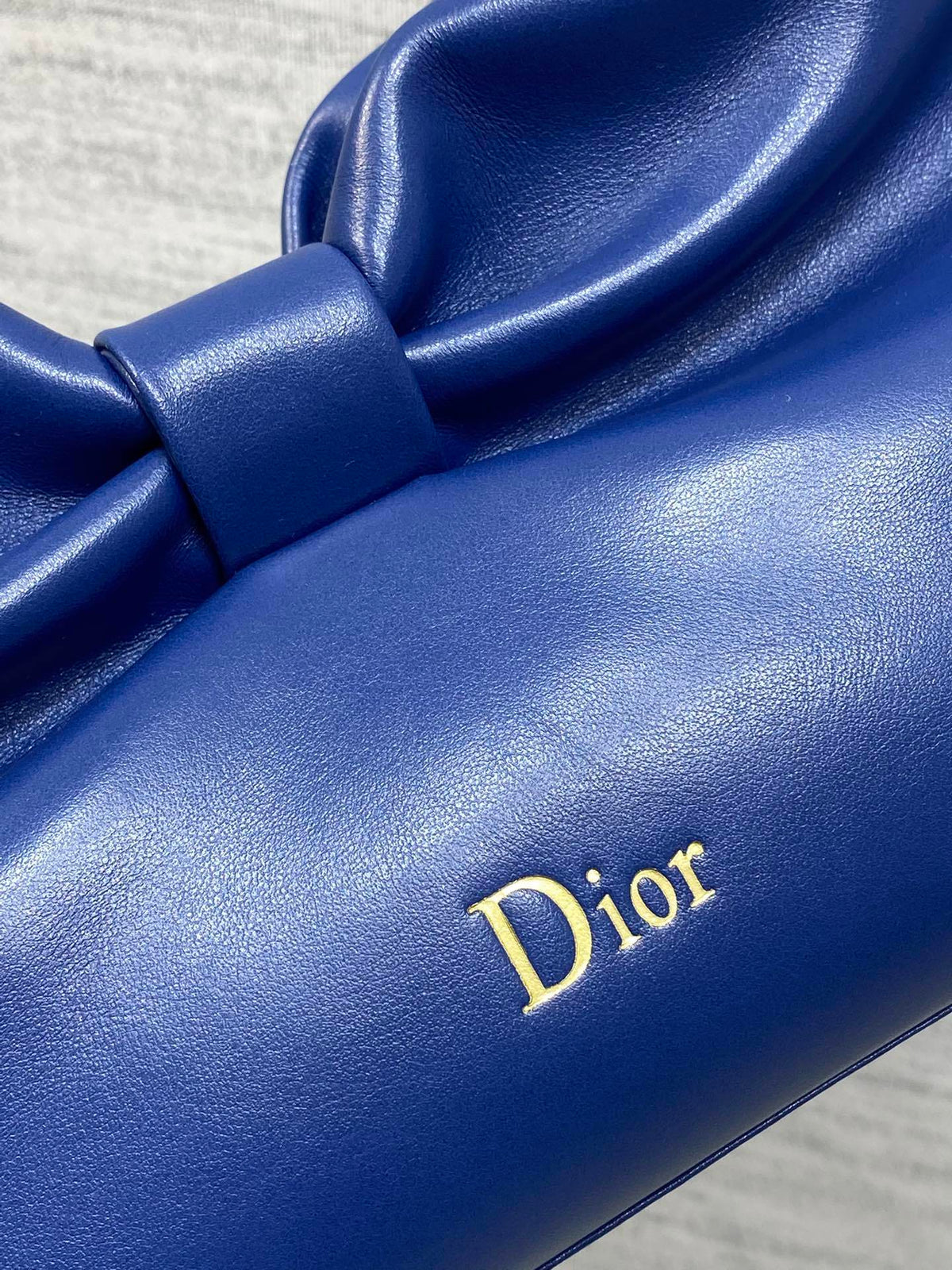 Dior Bow Bag Navy Lambskin